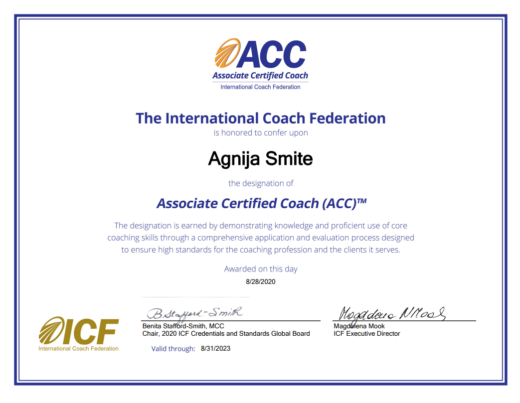 ICF sertifikats